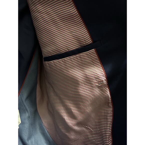 Zara Men’s 2 Piece Blue Navy Suit Basic Collection - Picture 8 of 10